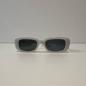 Chic White Bridal Sunglasses